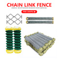 PVC plástico galvanizado Cottaed Chain Link Cerking